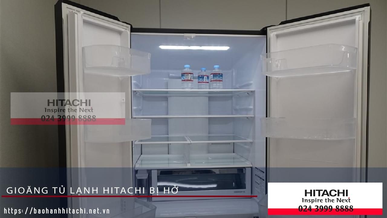Tủ lạnh Hitachi bị hở gây mất nhiệt độ, cần bảo hành và sửa chữa chuyên nghiệp để đảm bảo hoạt động hiệu quả, an toàn vệ sinh thực phẩm.