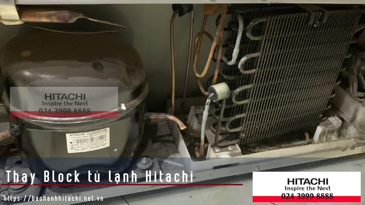 Máy nén khí Hitachi và hệ thống làm lạnh điều hòa inverter, dịch vụ bảo hành thay block tủ lạnh Hitachi chính hãng, uy tín tại Hà Nội.