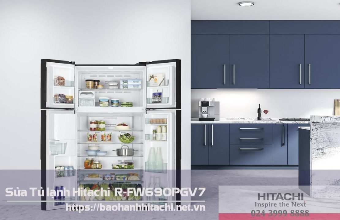 Tủ lạnh Hitachi R-FW690PGV7 hiện đại, thiết kế tinh tế, dung tích lớn phù hợp cho gia đình, cung cấp khả năng làm lạnh nhanh, tiết kiệm điện, dịch vụ bảo hành Hitachi uy tín tại Việt Nam.